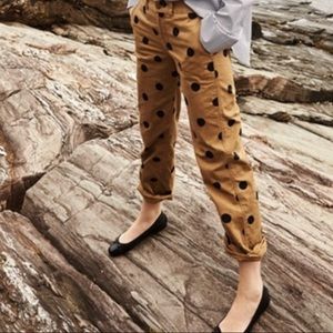 Boyfriend chino pant in polka dot